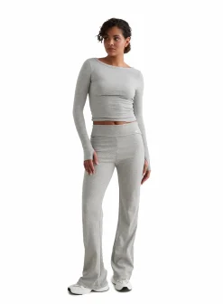 ease ribbed long sleeve top