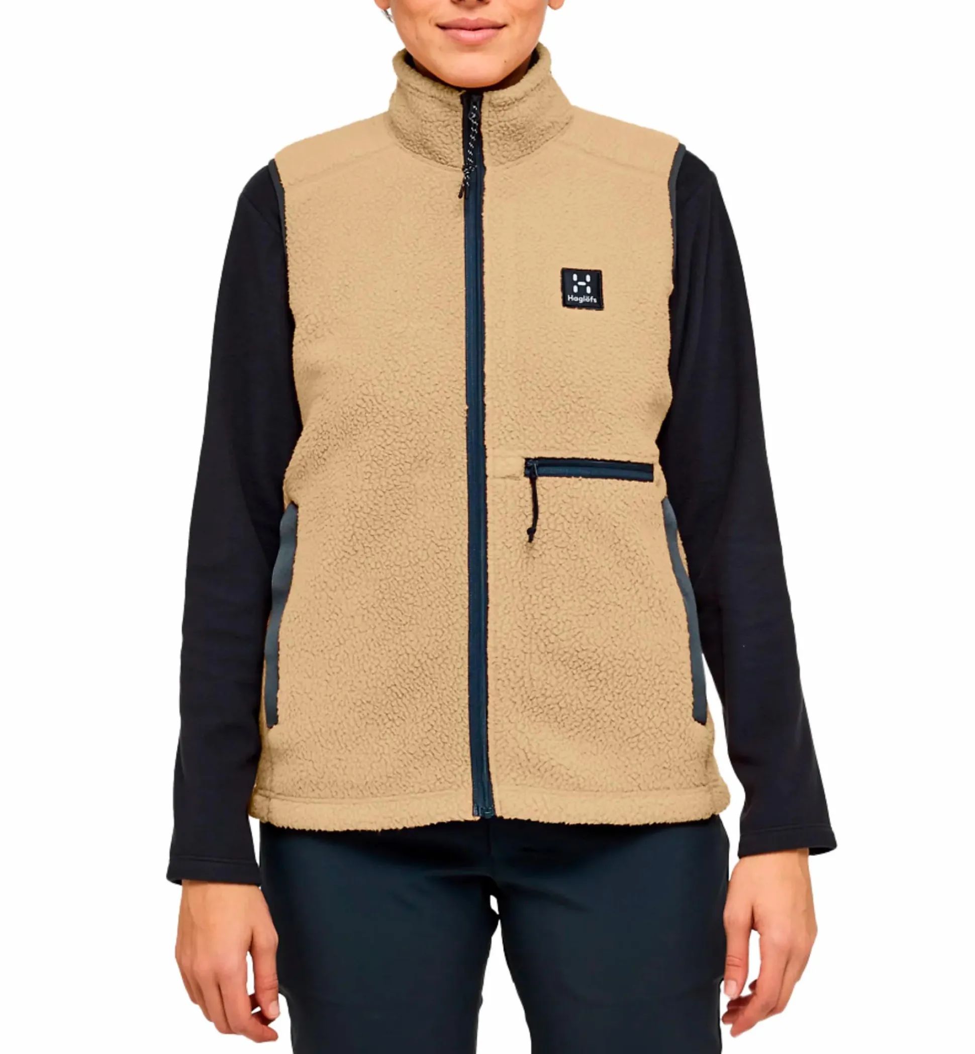 malung pile vest women