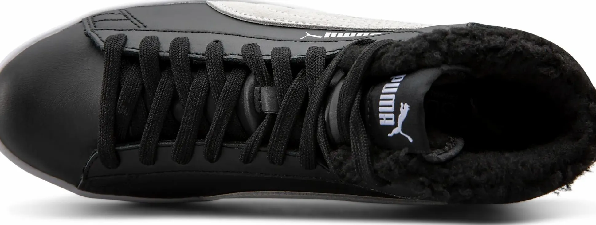 puma smash v2 mid l fur jr