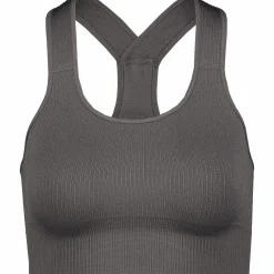 ribbed seamless bra w