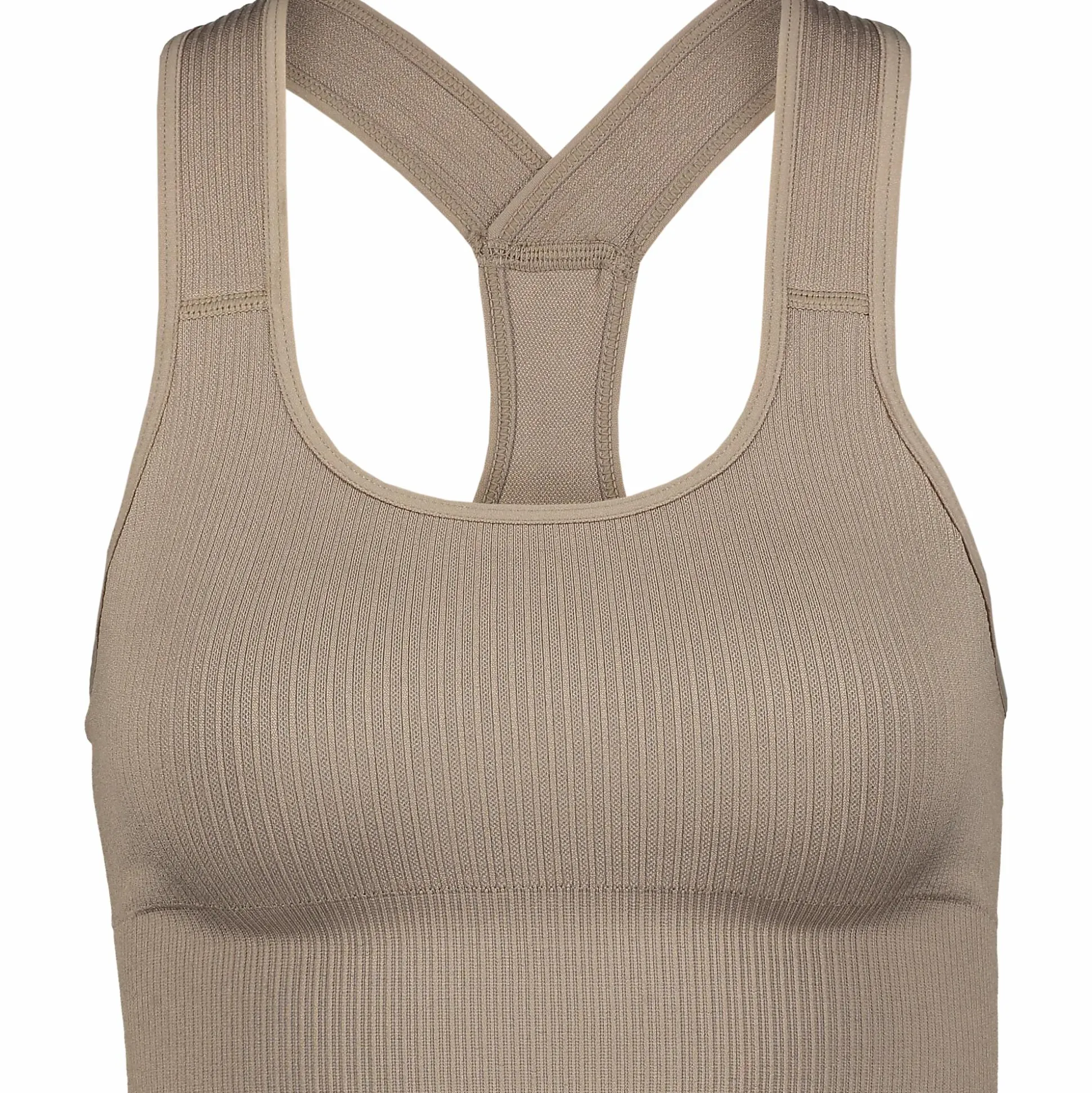 ribbed seamless bra w