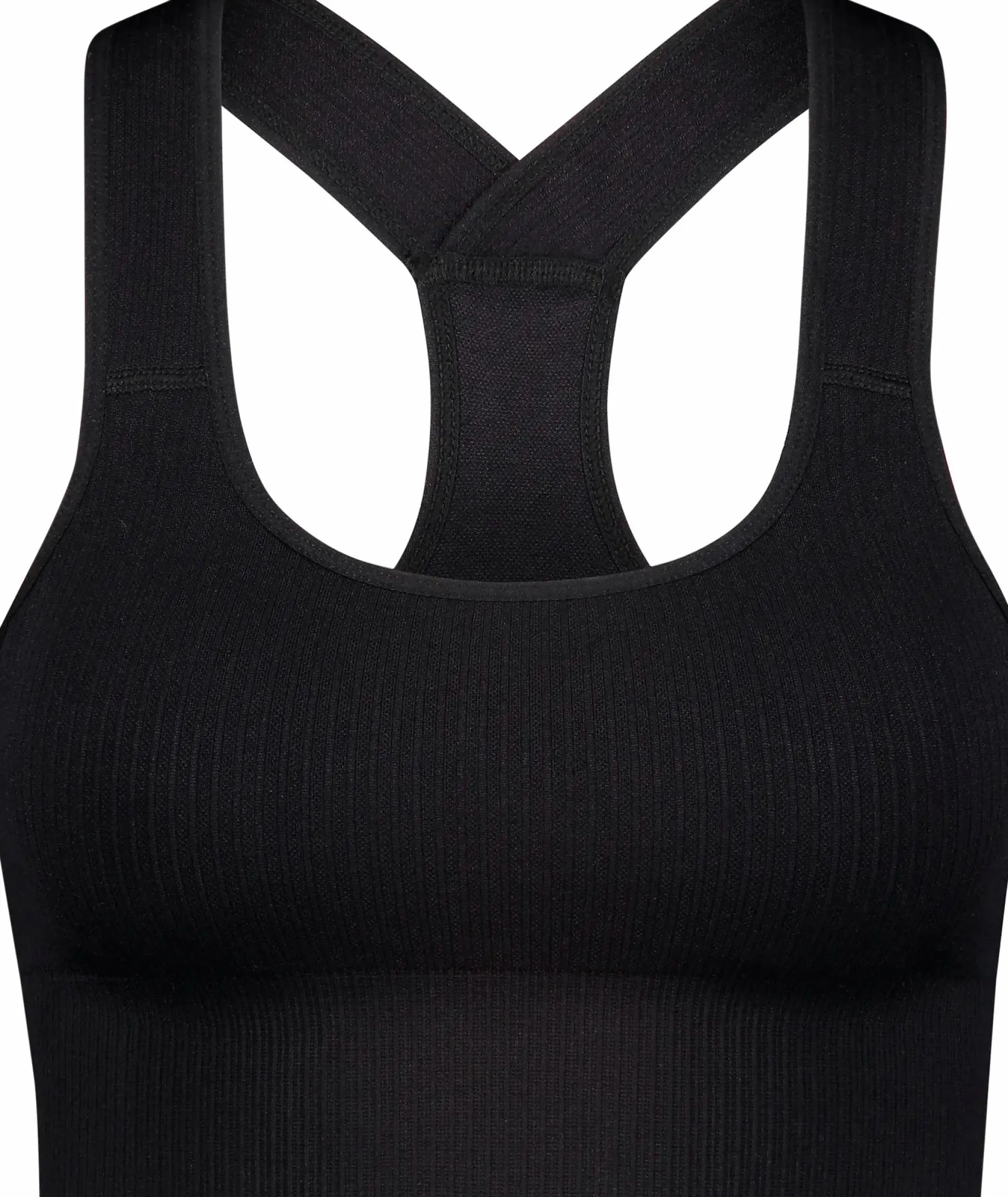 ribbed seamless bra w