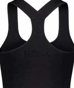 ribbed seamless bra w