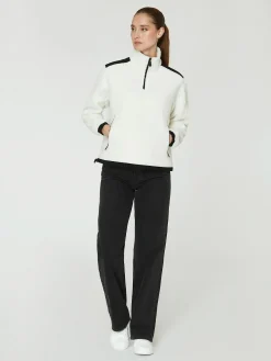 w gale pile half zip